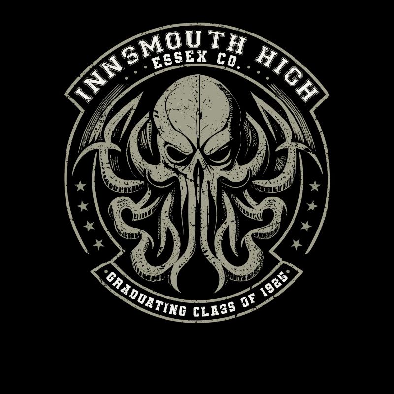 Cthulhu Innsmouth High School Logo, Cosmic Horror