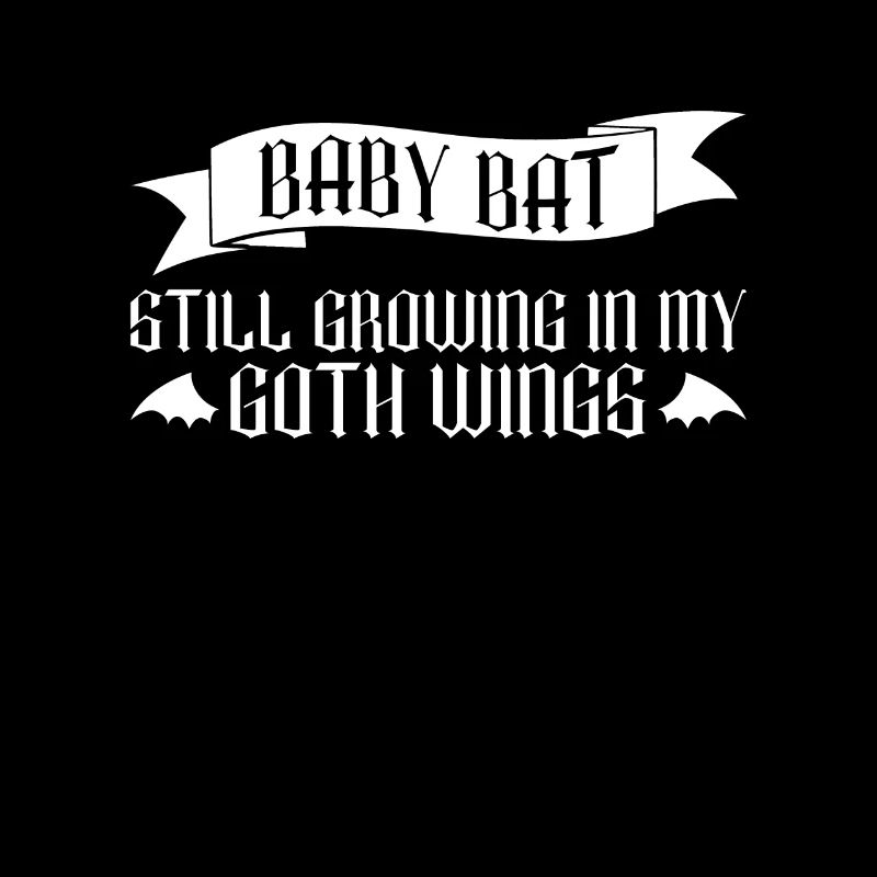 Baby Fledermaus Gothic Goth Grufti Spruch