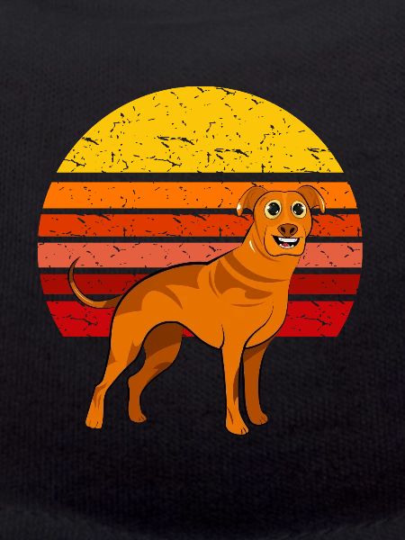 Rhodesian Ridgeback Dog Retro