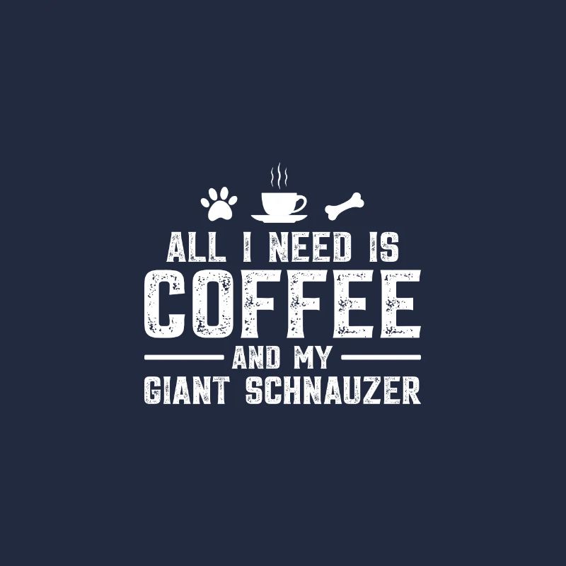Tout ce dont j’ai besoin, c’est d’un café et de mon schnauzer géant