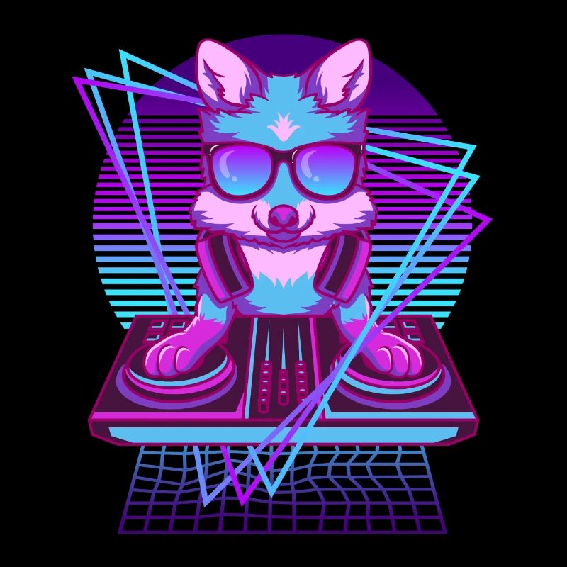 Music: Techno, Fuchs, Vaporwave, DJ, Rotfuchs
