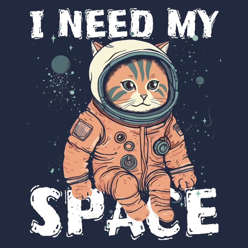 Chat J’ai besoin de mon chat d’astronomie de jeu de mots spatial