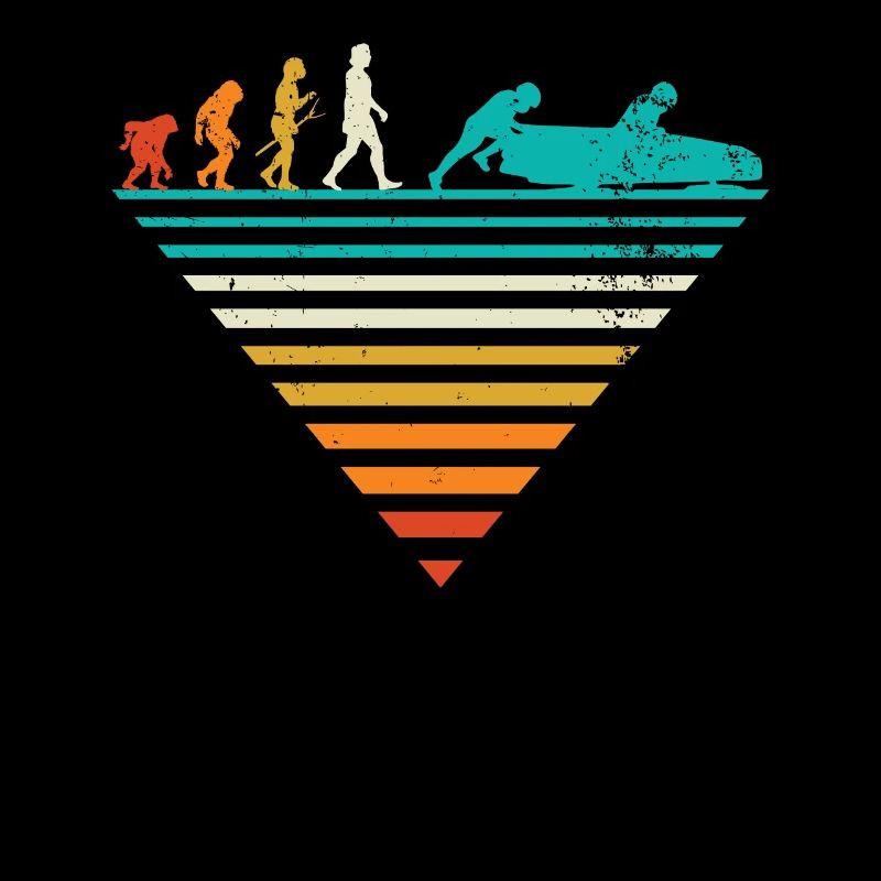 Human Evolution - Vintage Bobsled