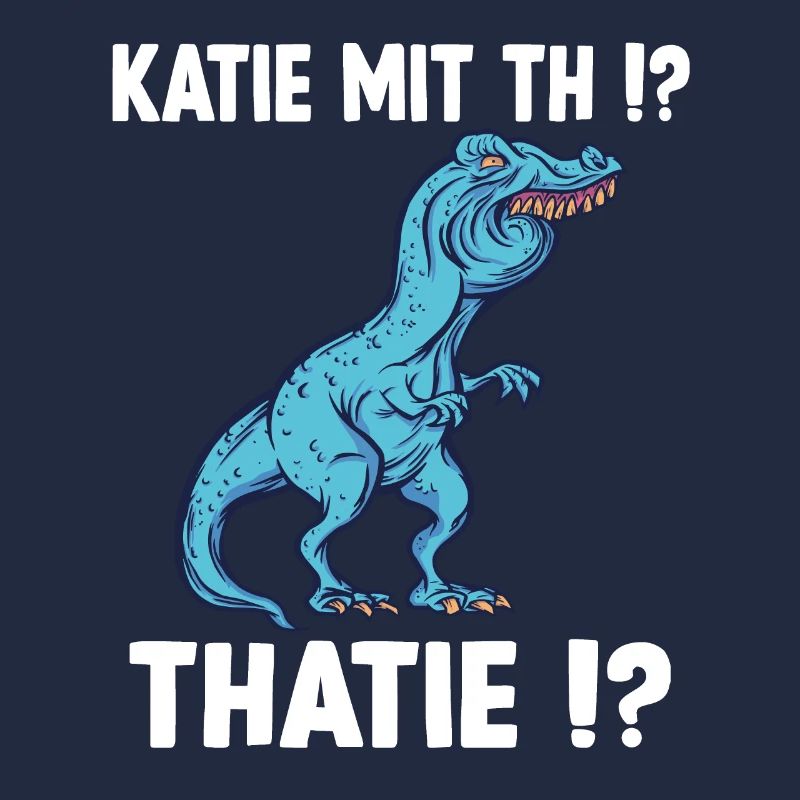 Katie oder Kathie T-Rex Überbiss Dinosaurier Meme
