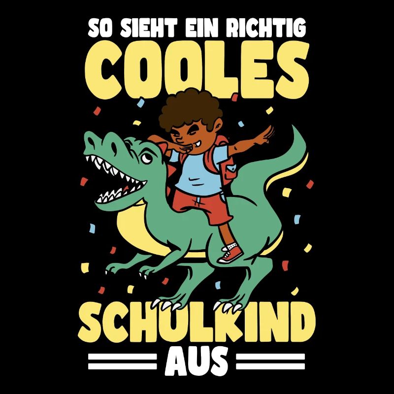 Schulkind Dinosaurier Schulanfang Einschulung