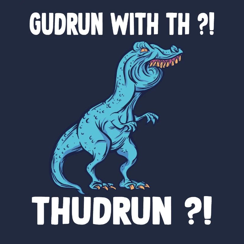 TRex Meme Overbite Dinosaur Gudrun with th Guthrun