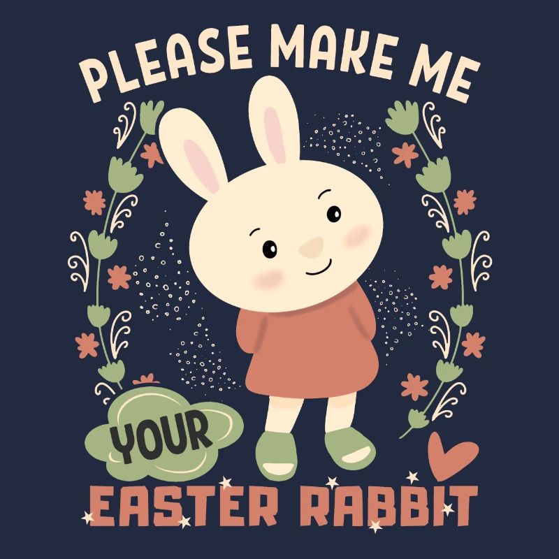 Osterhase, Easter-Rabbit retro vintage Hase Spruch