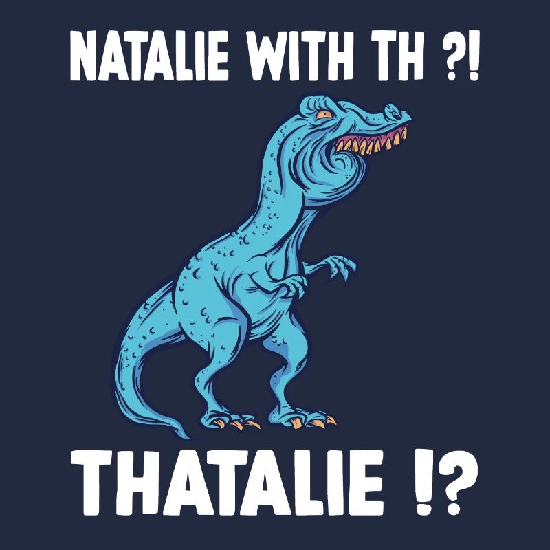 TRex Meme Dino with overbite Natalie with th Natha
