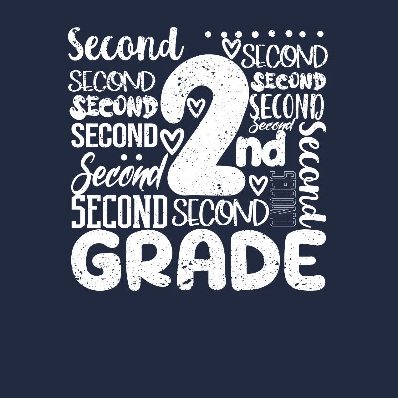 Tie Dye 2nd Grade Typography Team Teacher Second