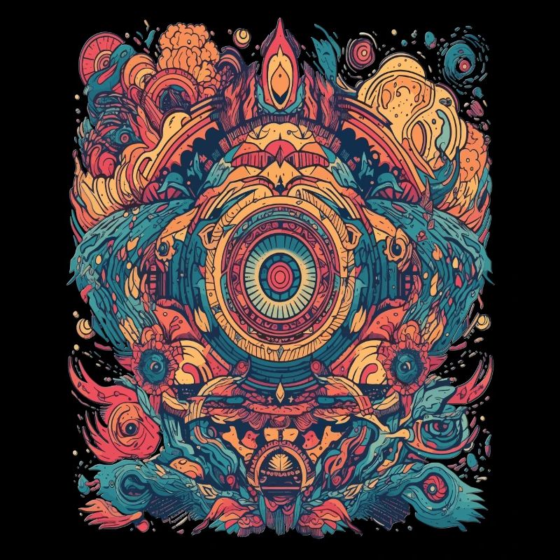 Magic Psychedelic Trip Abstrakt Design
