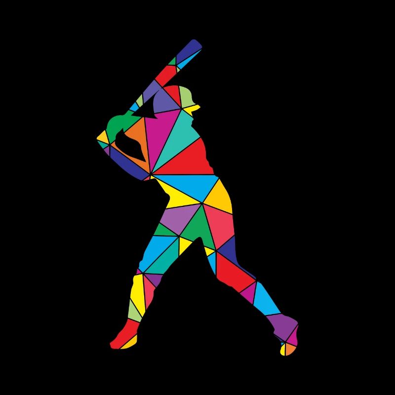 Baseballspieler Polygon Baseball