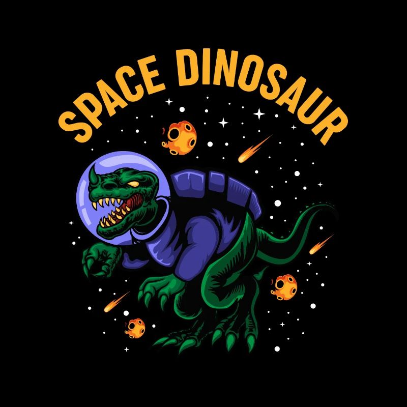 Space Dinosaur Space Exploration Meteorite Fans