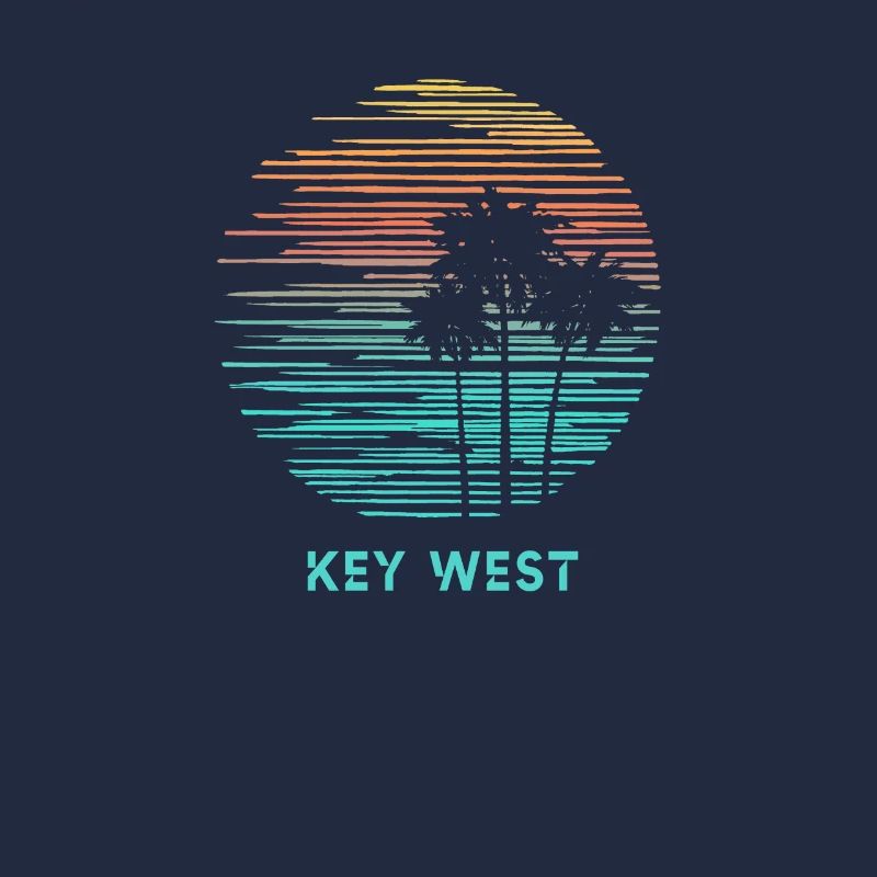 Key West Florida Cool Souvenir Vacation Artistic