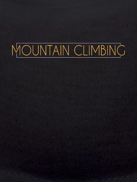 Mountaineering lettering