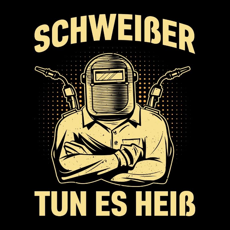 Schweisser Tun Es Heiß Metallbauer Schweissen