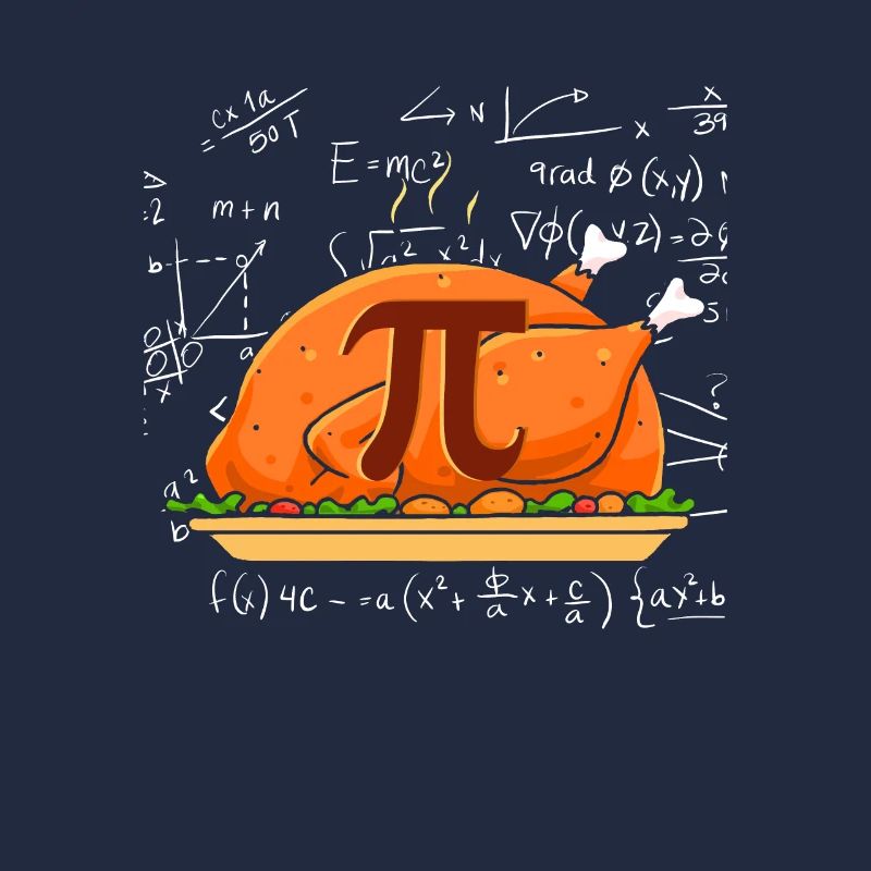 Pi Math Thanksgiving Turquie Mathématicien Mathématicien
