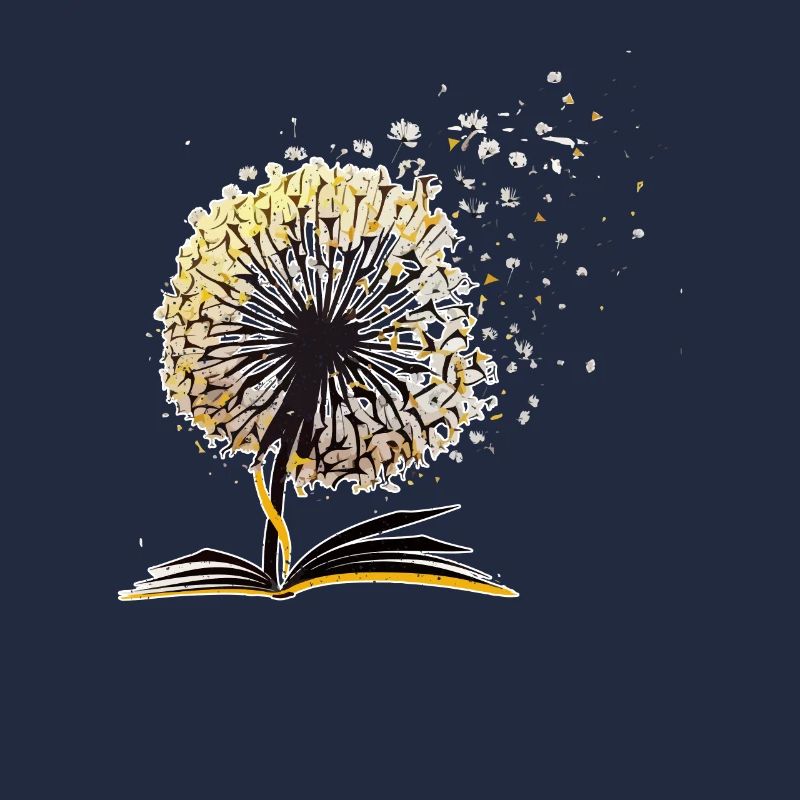 Löwenzahn Bücher Niedliche Blume Bibliothekar Fun Squad