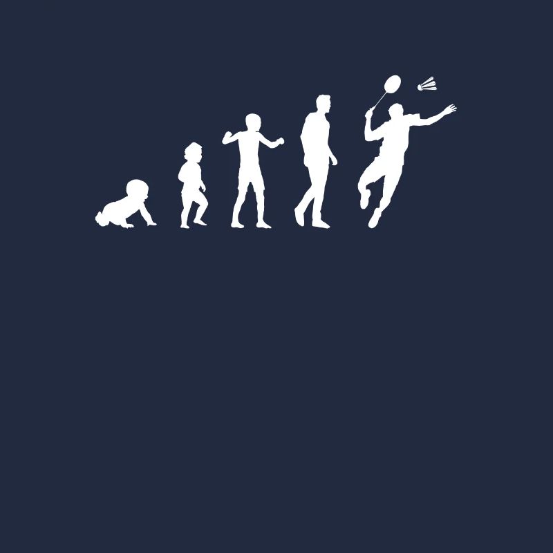 Evolution Baby Badminton Mann Humor Geschenkidee