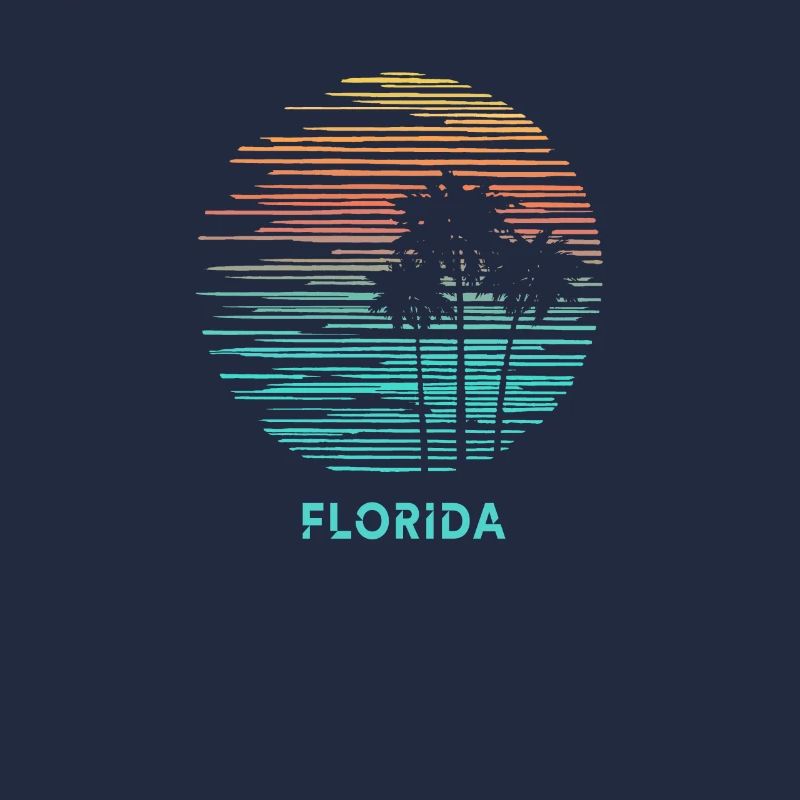 Florida Cool Souvenir Vacation Artistic