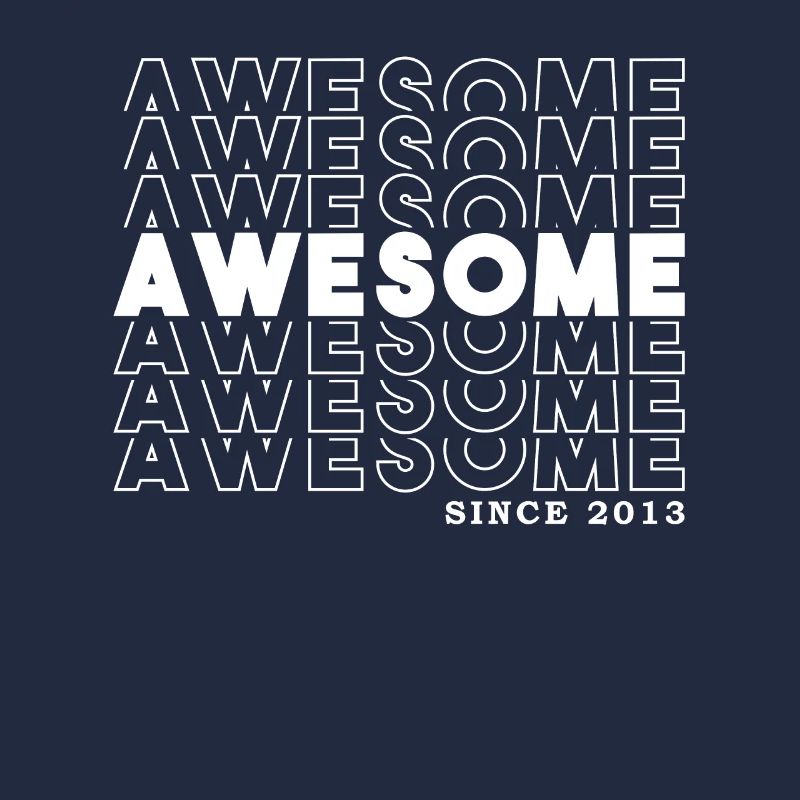 Awesome Since 2013 Mädchen Junge Geburtstag Retro
