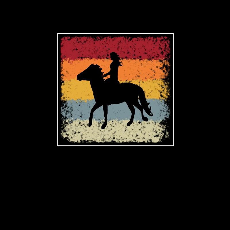 Pferde Reiten Retro