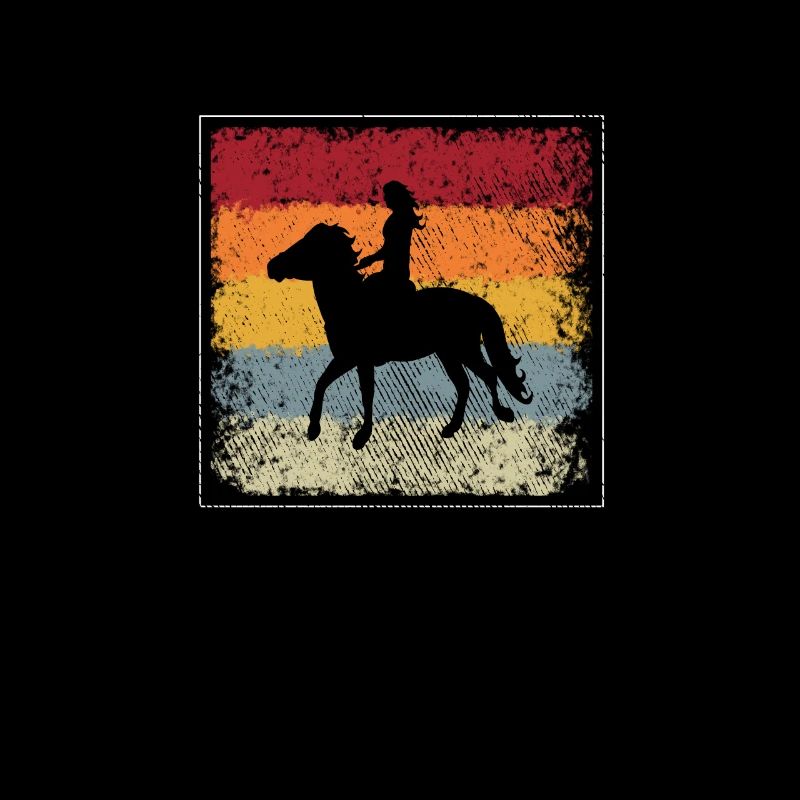 Pferde Reiten Retro