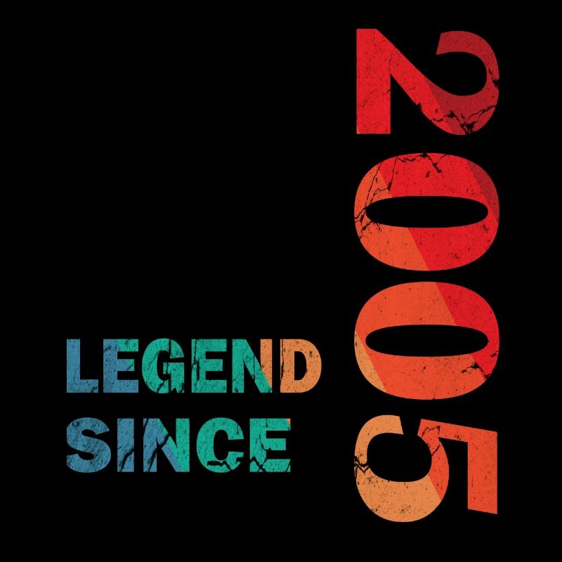 18th Birthday Vintage Legend Since 2005 retro old