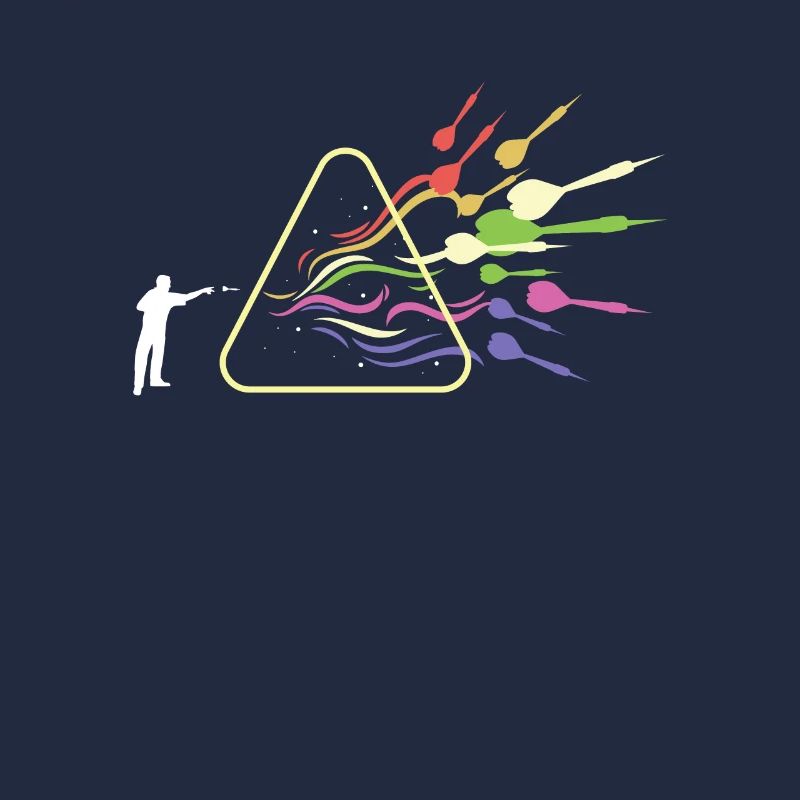 Dart Prism Rainbow Light Funny Physics