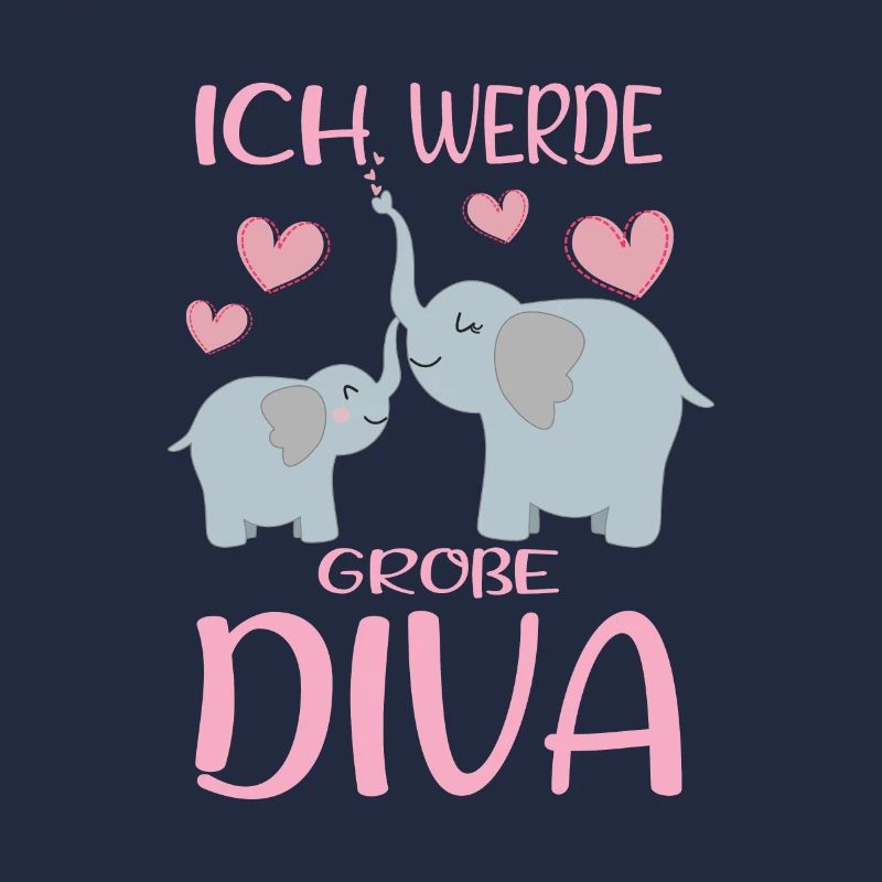 Werde Große Diva Elefanten Schwestern