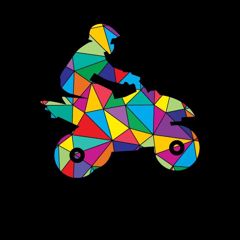 Low Poly All Terrain Polygon Quadfahren