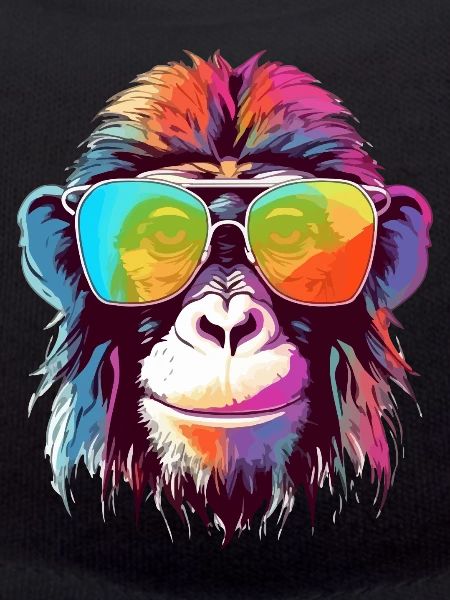 Bily, der bebrillte Affe
