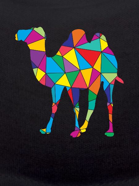 Camel Polygon Desert Art
