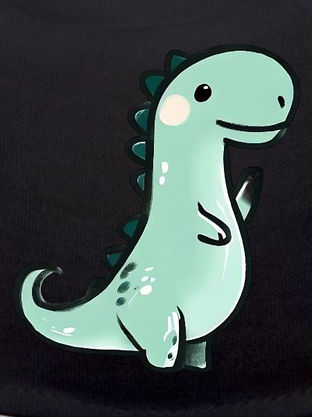 Cute crayon dinosaur