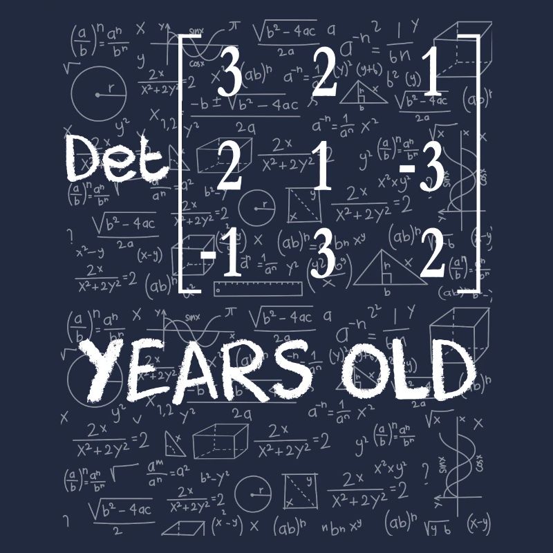 38th birthday 38 years matrix determinant