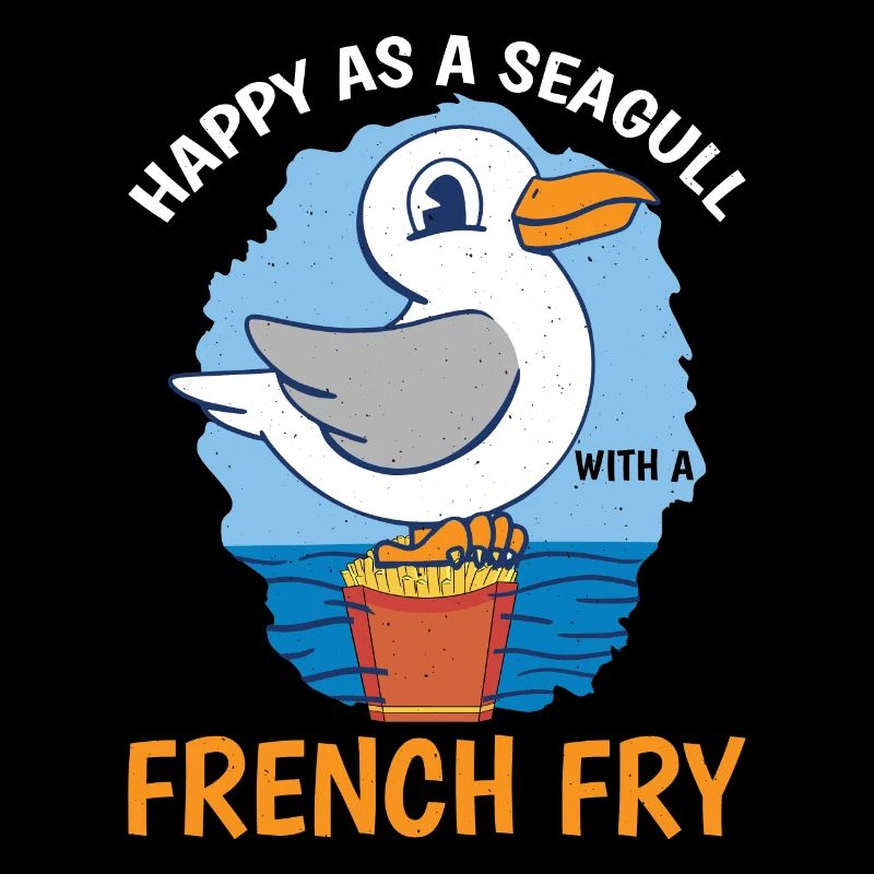 Heureux comme une mouette avec une frite 3
