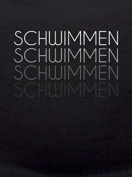 Schwimmen Schriftzug