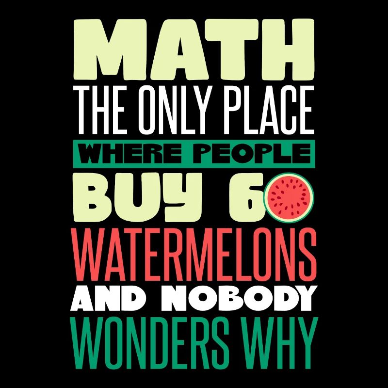 Math Watermelon Funny