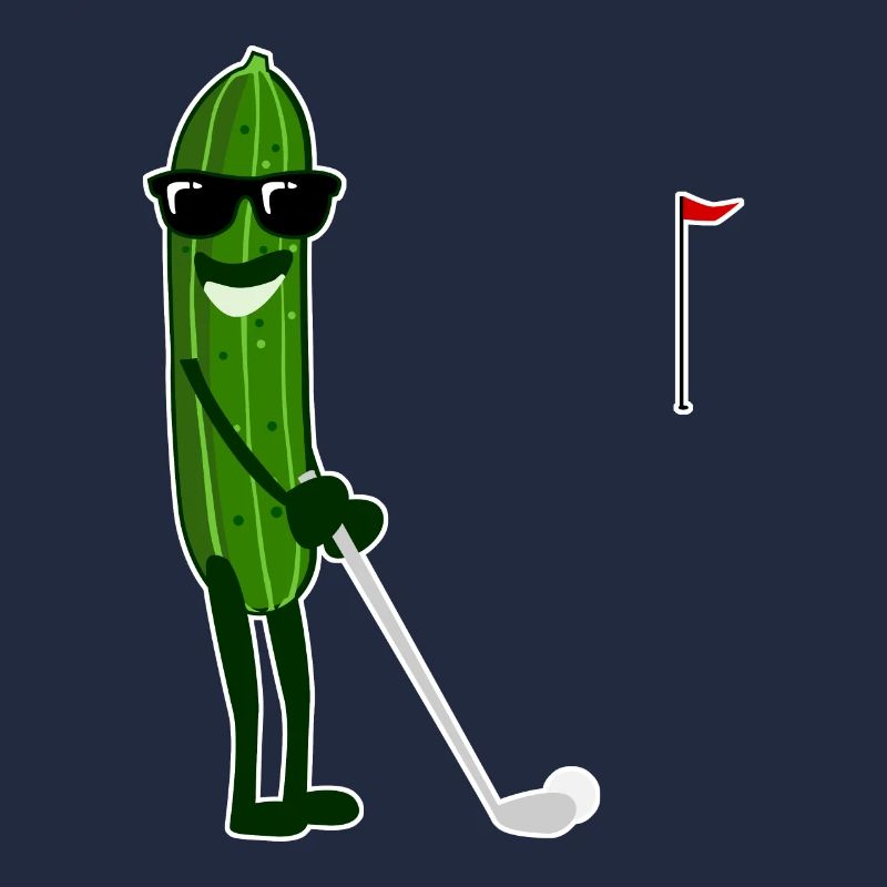 Le concombre joue aux concombres de golf