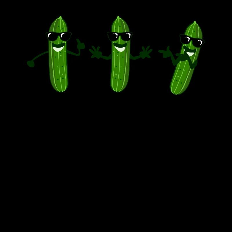 Concombres avec lunettes de soleil concombre