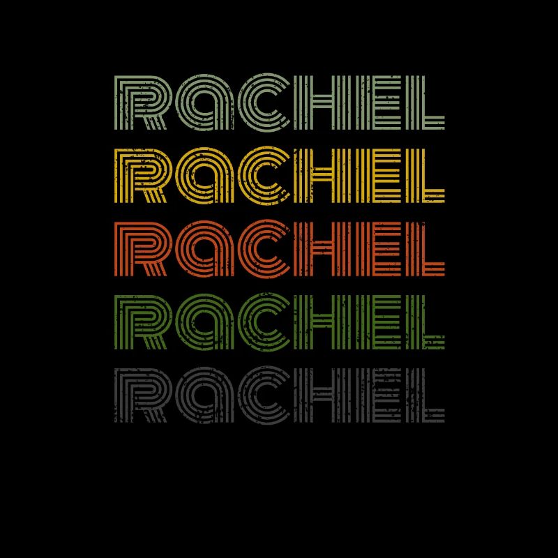 70s Retro Name Vintage Personalized Rachel