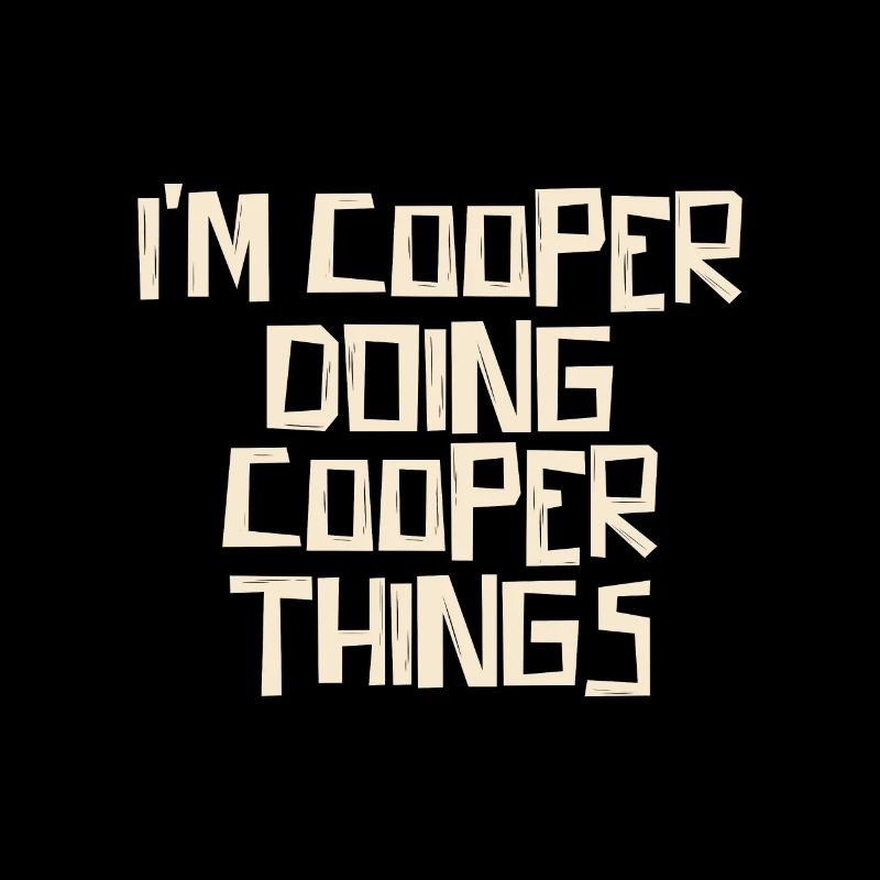 Je suis Cooper et je fais des choses Cooper