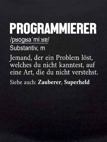 Programmierer Definition Developer Coder