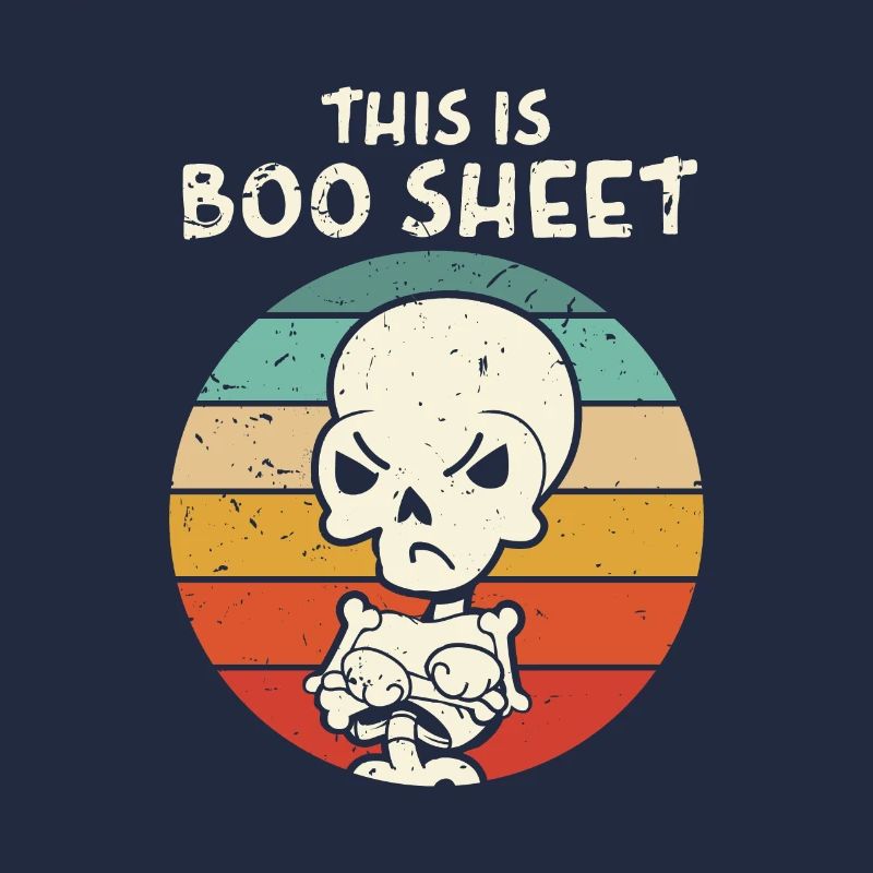C’est Boo Sheet Skeleton Halloween Costume