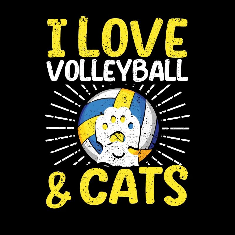 Ich liebe Volleyball und Katzen Kitty Workout