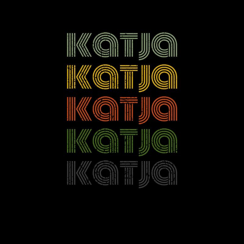 70s Retro Name Vintage Personalized Katja