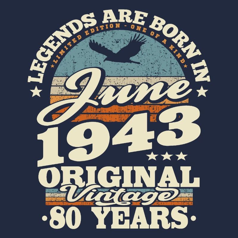Born in Juni 1943 - 80 years old