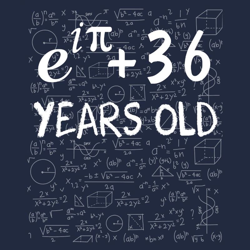 35th birthday 35 years Euler Identity math gift