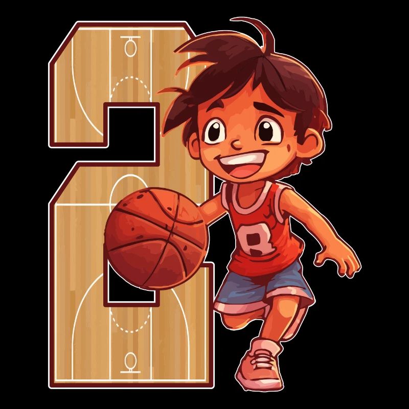 Basketball Birthday - 2 years old Boy - 2.