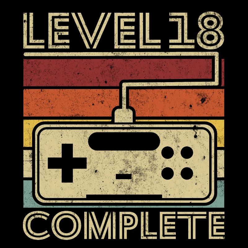 Level 18 complete Gift 18 years Birthday