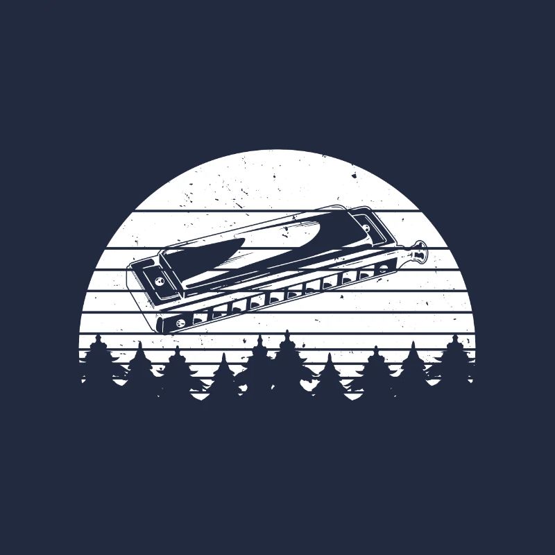 Rétro avec un harmonica Harmonica Bouche Orgue